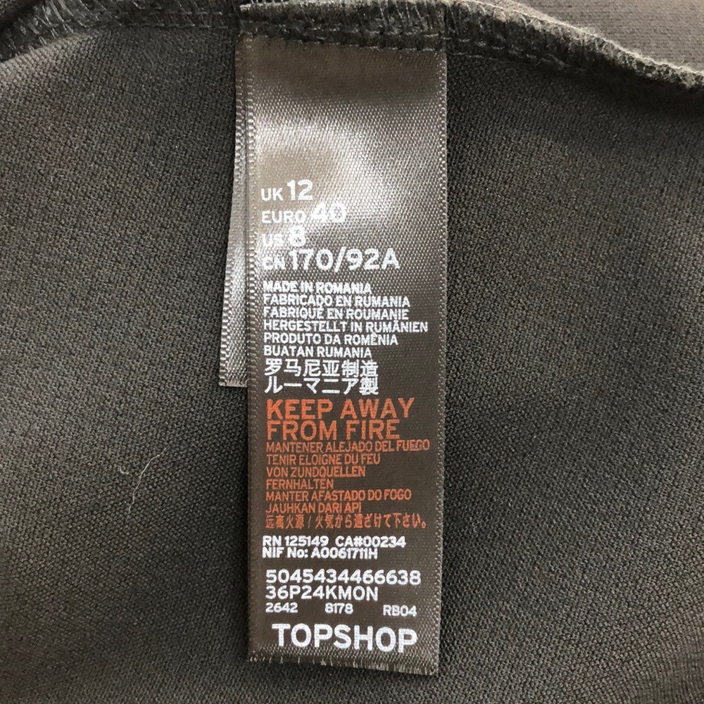 Topshop Black White Lace Top Shorts Romper NWT - Picture 9 of 10